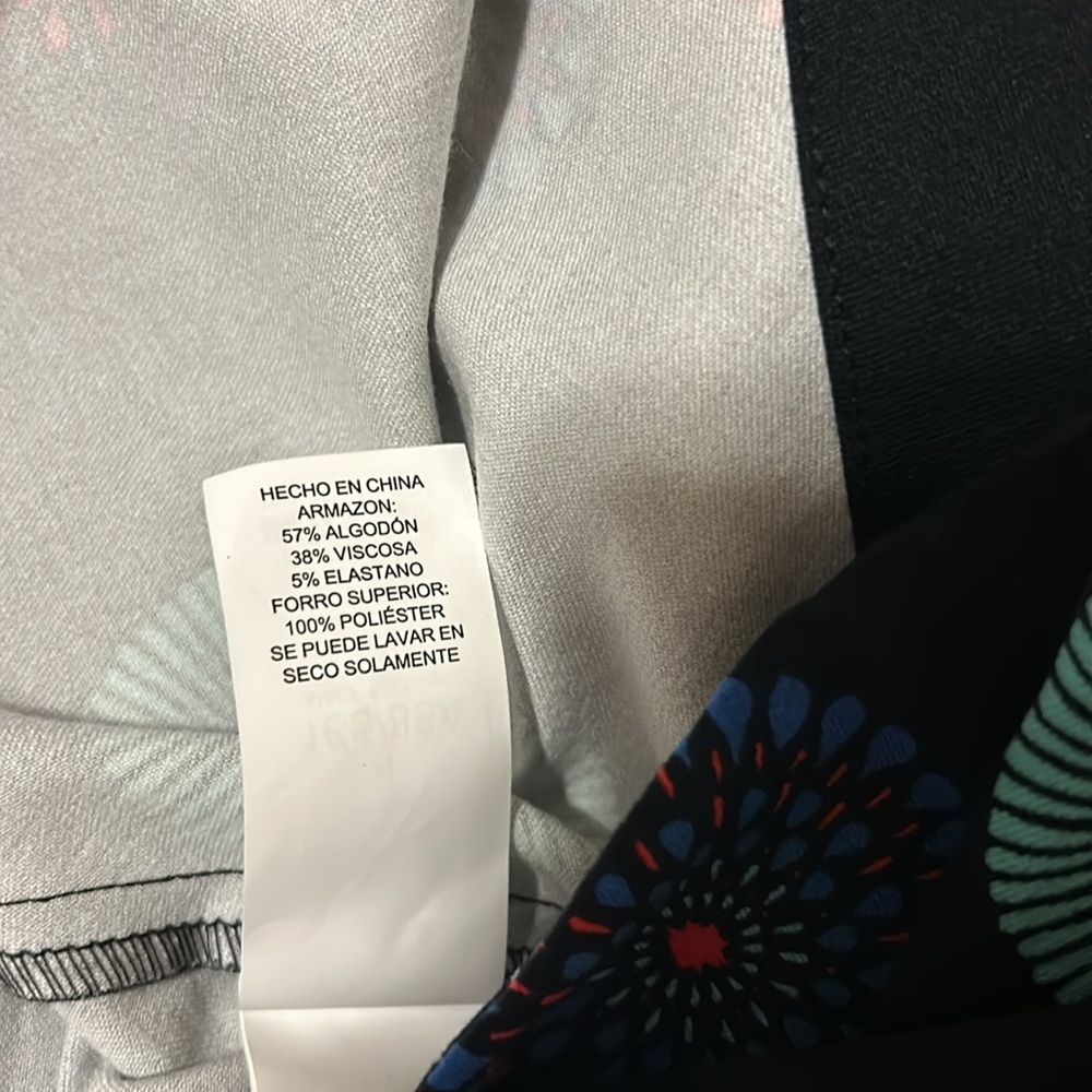 kate spade Black Sleeveless Midi Dress with Red and Teal Circular Print - Picture 13 of 13